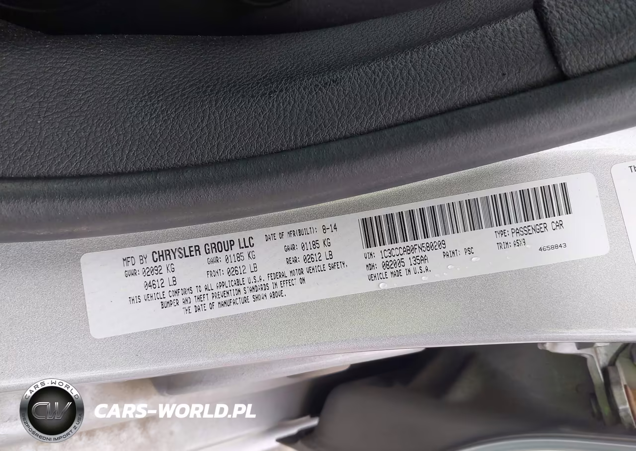 2015 Chrysler 200 Limited VIN:1C3CCCAB0FN580209 - 9