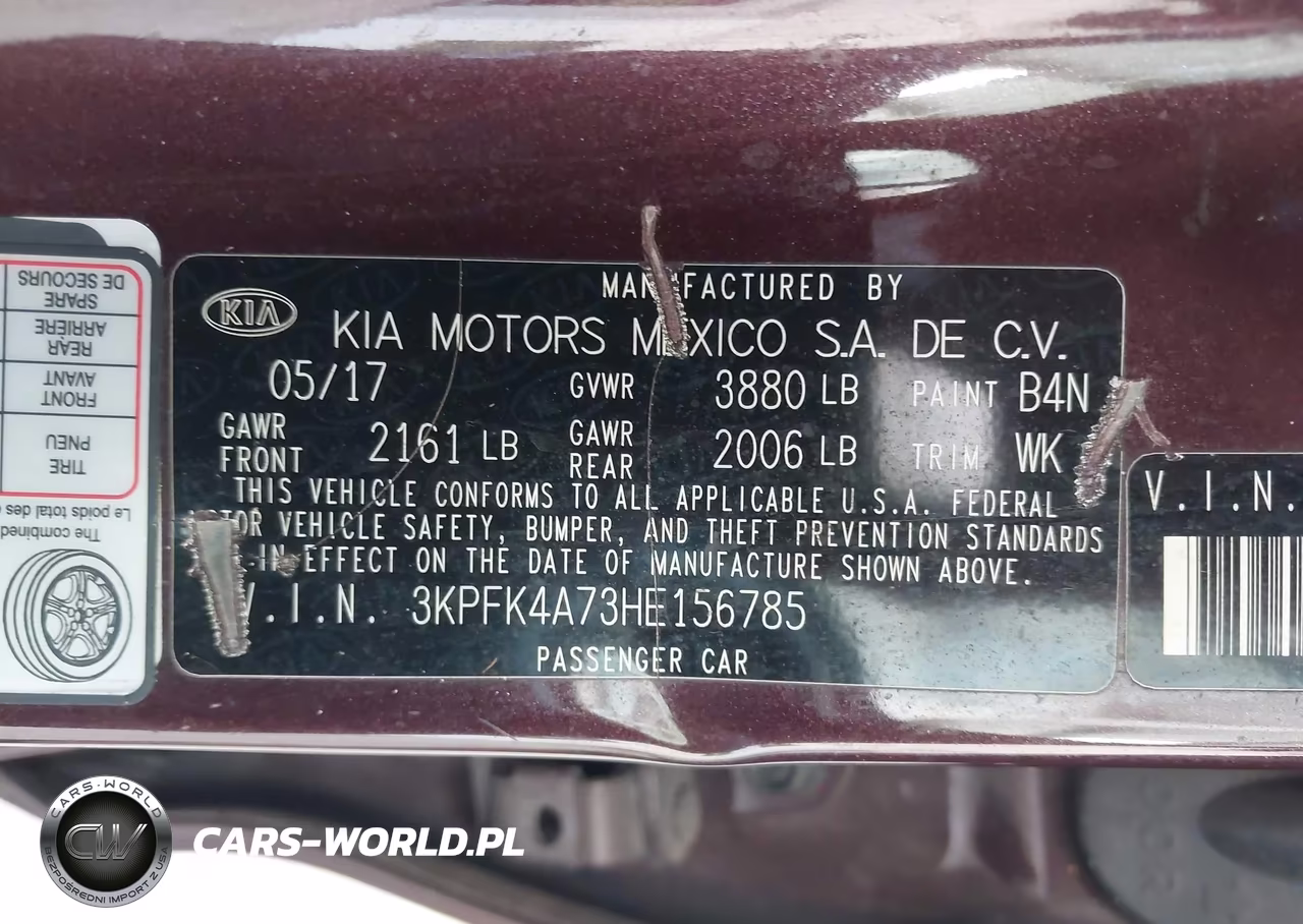 2017 Kia Forte Lx VIN:3KPFK4A73HE156785 - 9