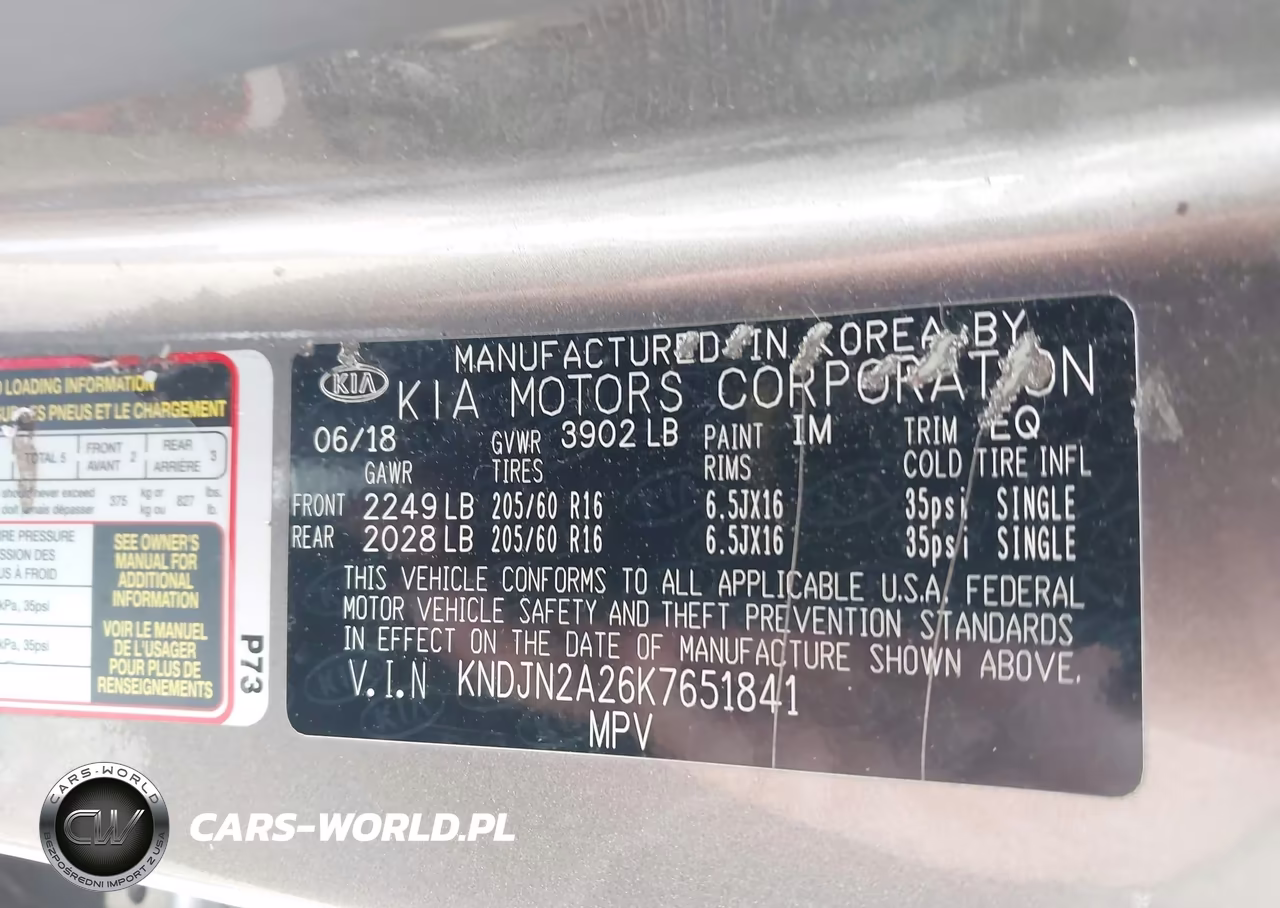 2019 KIA SOUL VIN:KNDJN2A26K7651841 - 9