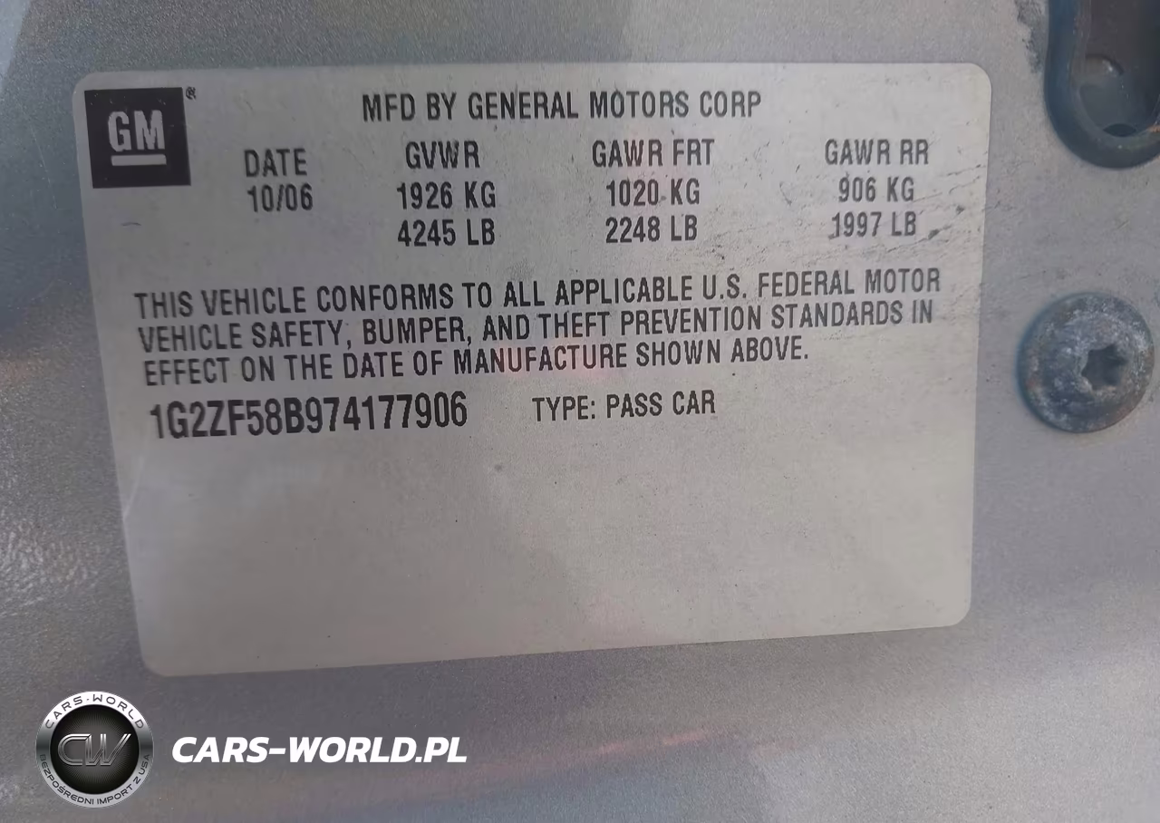 2007 Pontiac G6 Value Leader VIN:1G2ZF58B974177906 - 9