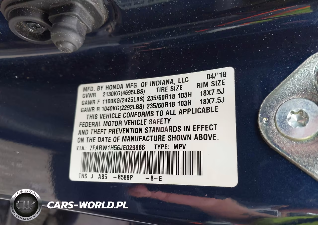 2018 Honda Cr-V Ex VIN:7FARW1H56JE029666 - 9
