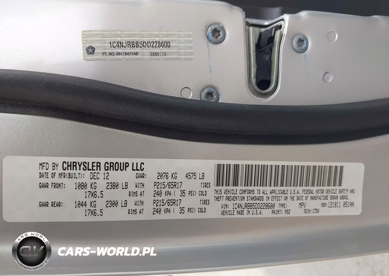 2013 Jeep Patriot Sport VIN:1C4NJRBB5DD228600 - 9