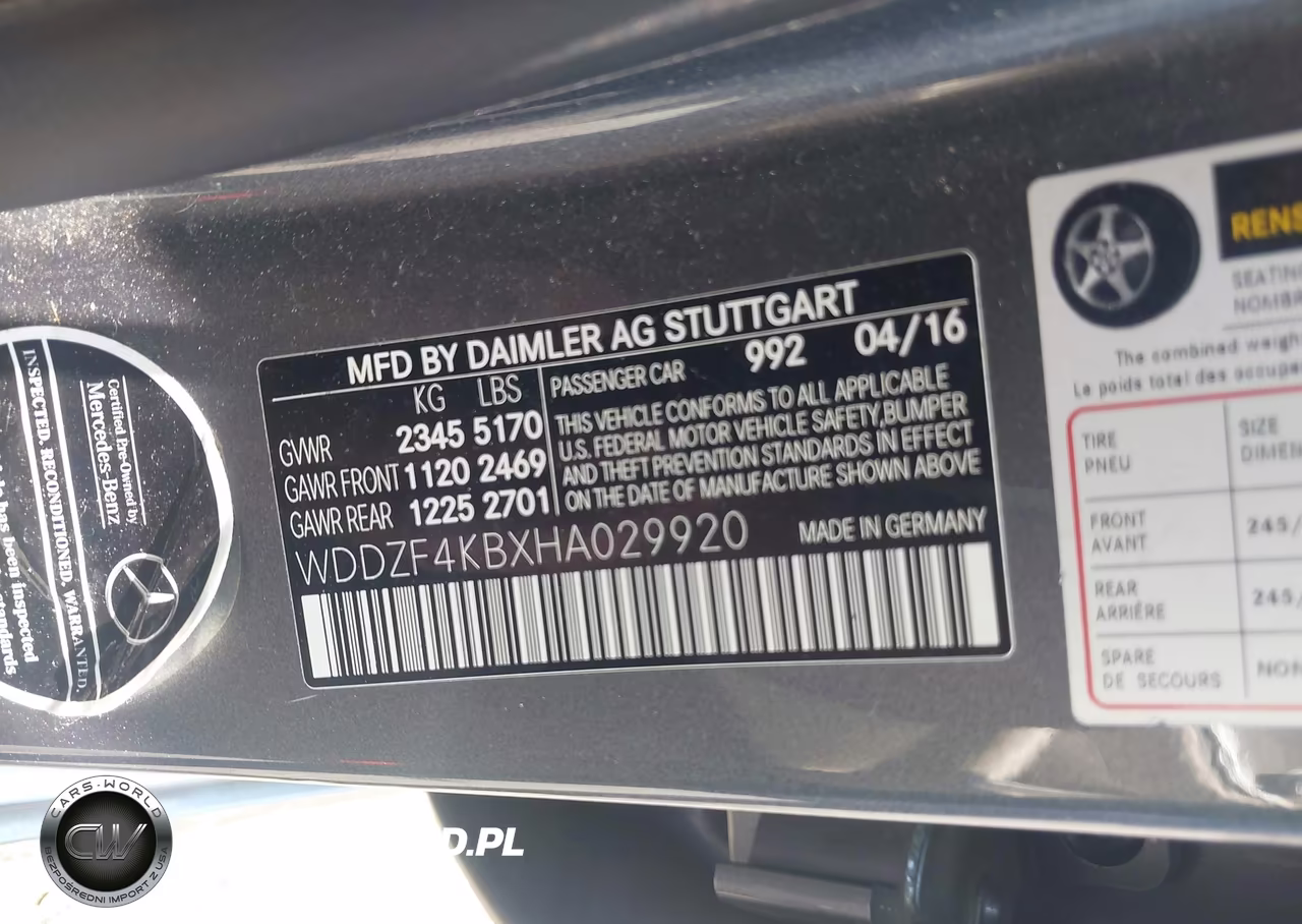 2017 Mercedes-Benz E 300 4Matic VIN:WDDZF4KBXHA029920 - 9