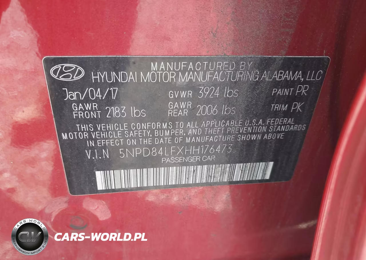 2017 Hyundai Elantra Se VIN:5NPD84LFXHH176473 - 9