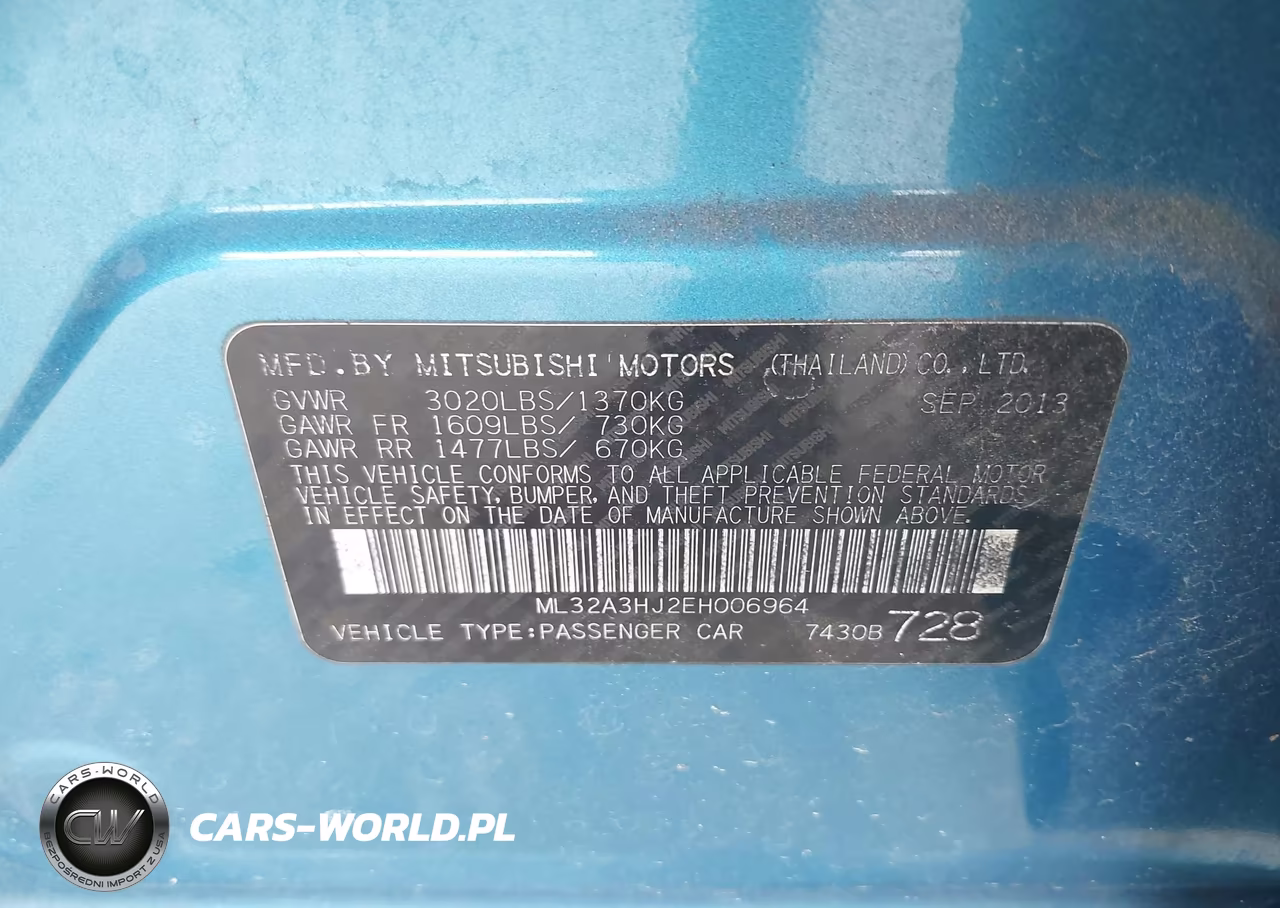 2014 Mitsubishi Mirage De VIN:ML32A3HJ2EH006964 - 9