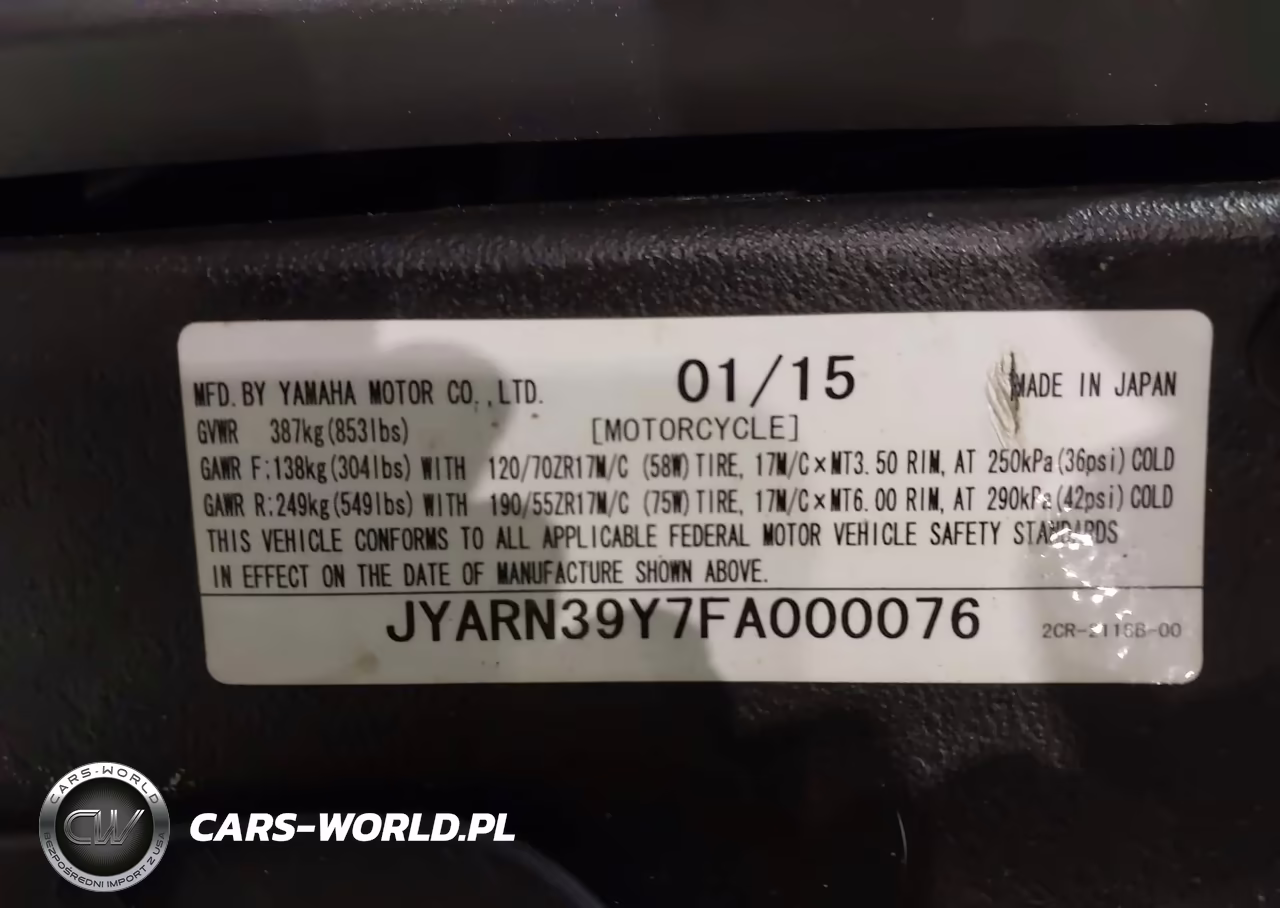 2015 Yamaha Yzfr1 C VIN:JYARN39Y7FA000076 - 10