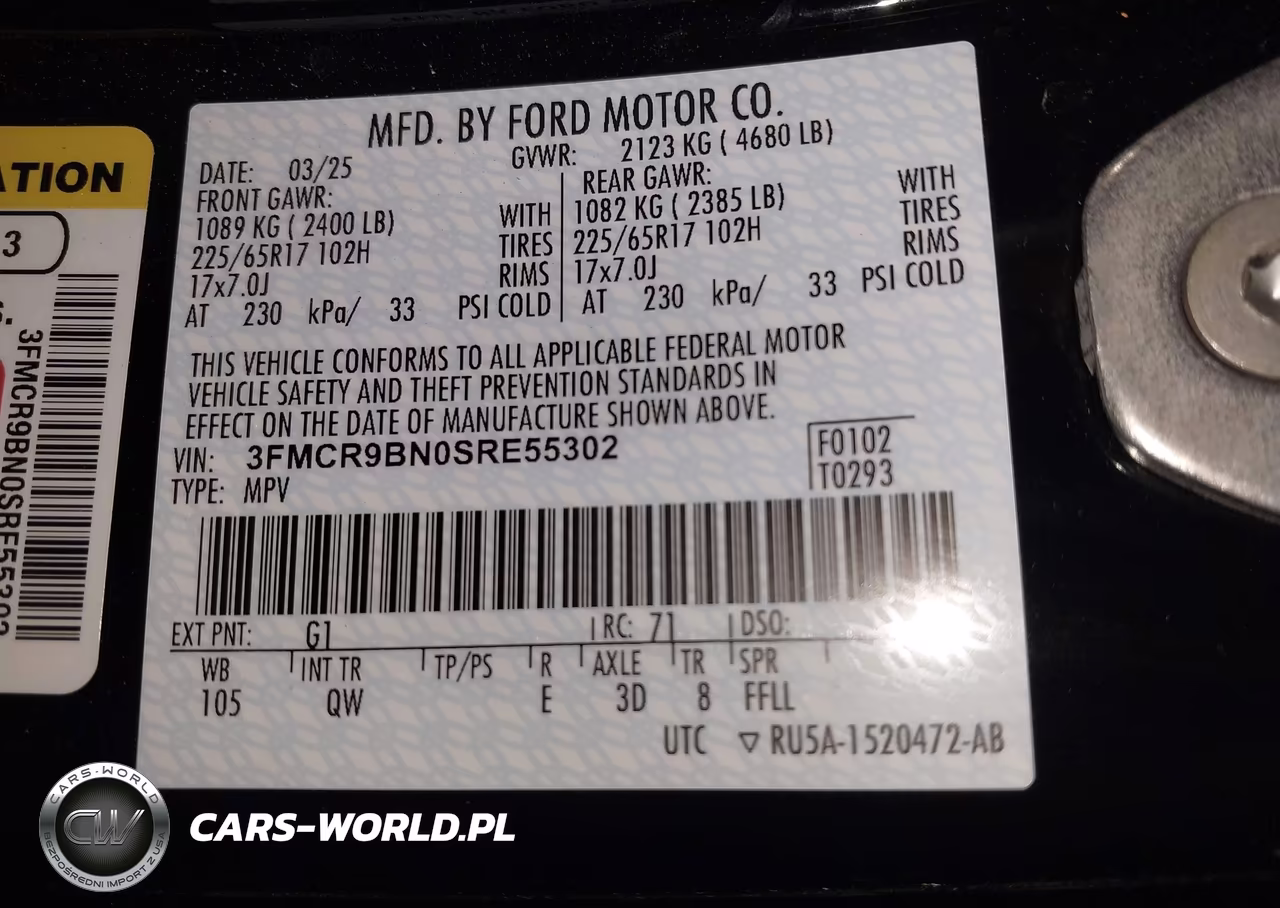2025 Ford Bronco Sport Big Bend VIN:3FMCR9BN0SRE55302 - 9