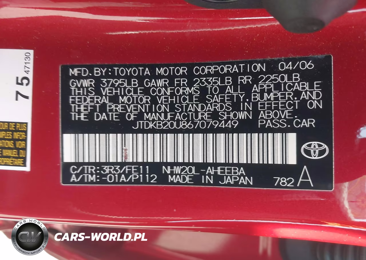2006 Toyota Prius VIN:JTDKB20U867079449 - 9