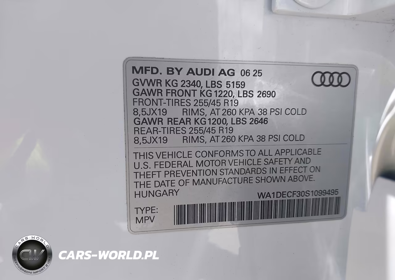 2025 Audi Q3 Premium 45 Tfsi S Line Quattro Tiptronic VIN:WA1DECF30S1099495 - 9