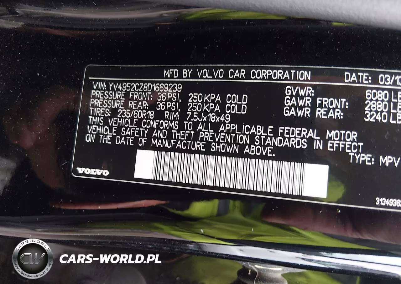 2013 Volvo Xc90 3.2 Premier Plus VIN:YV4952CZ8D1669239 - 9