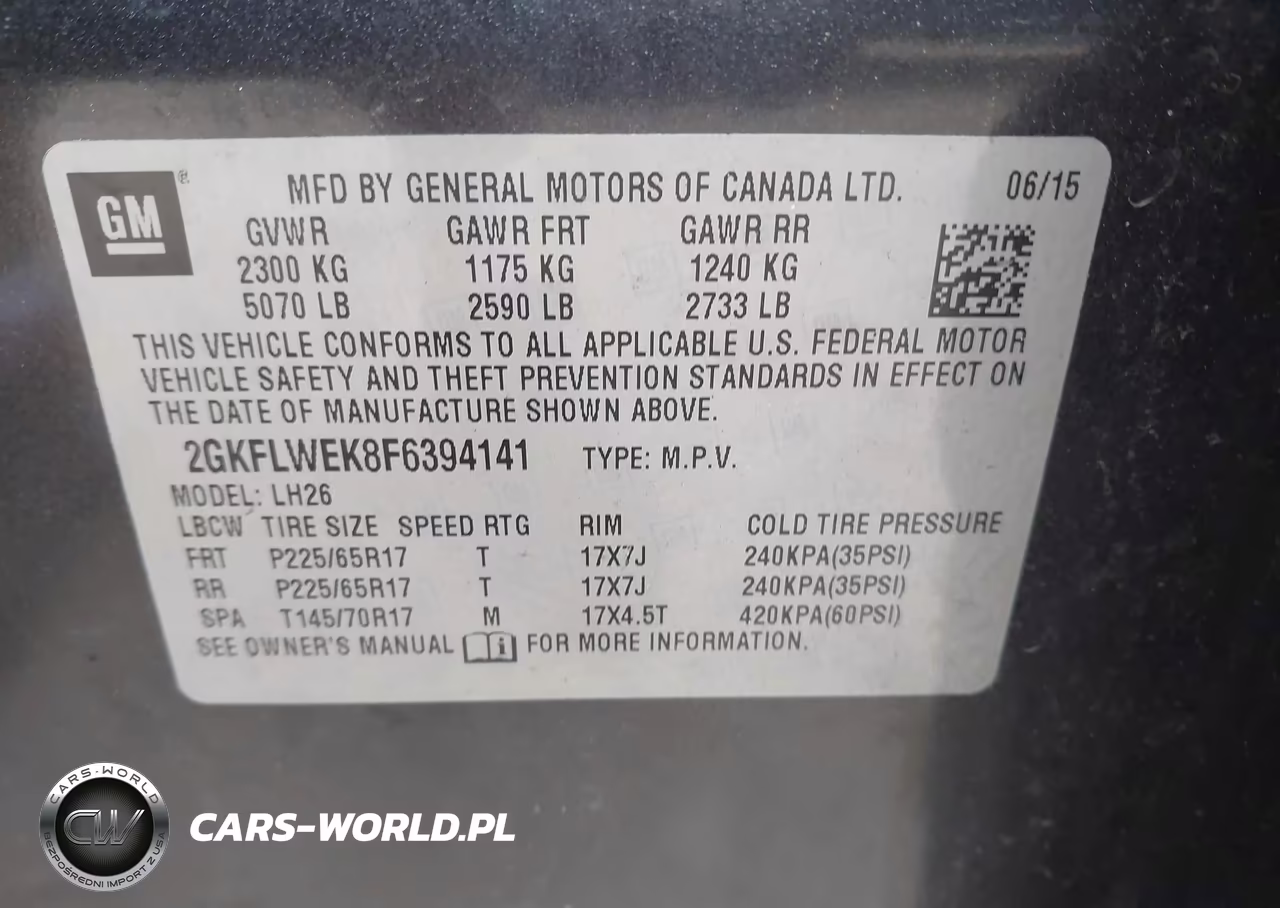 2015 GMC Terrain Sle-2 VIN:2GKFLWEK8F6394141 - 9