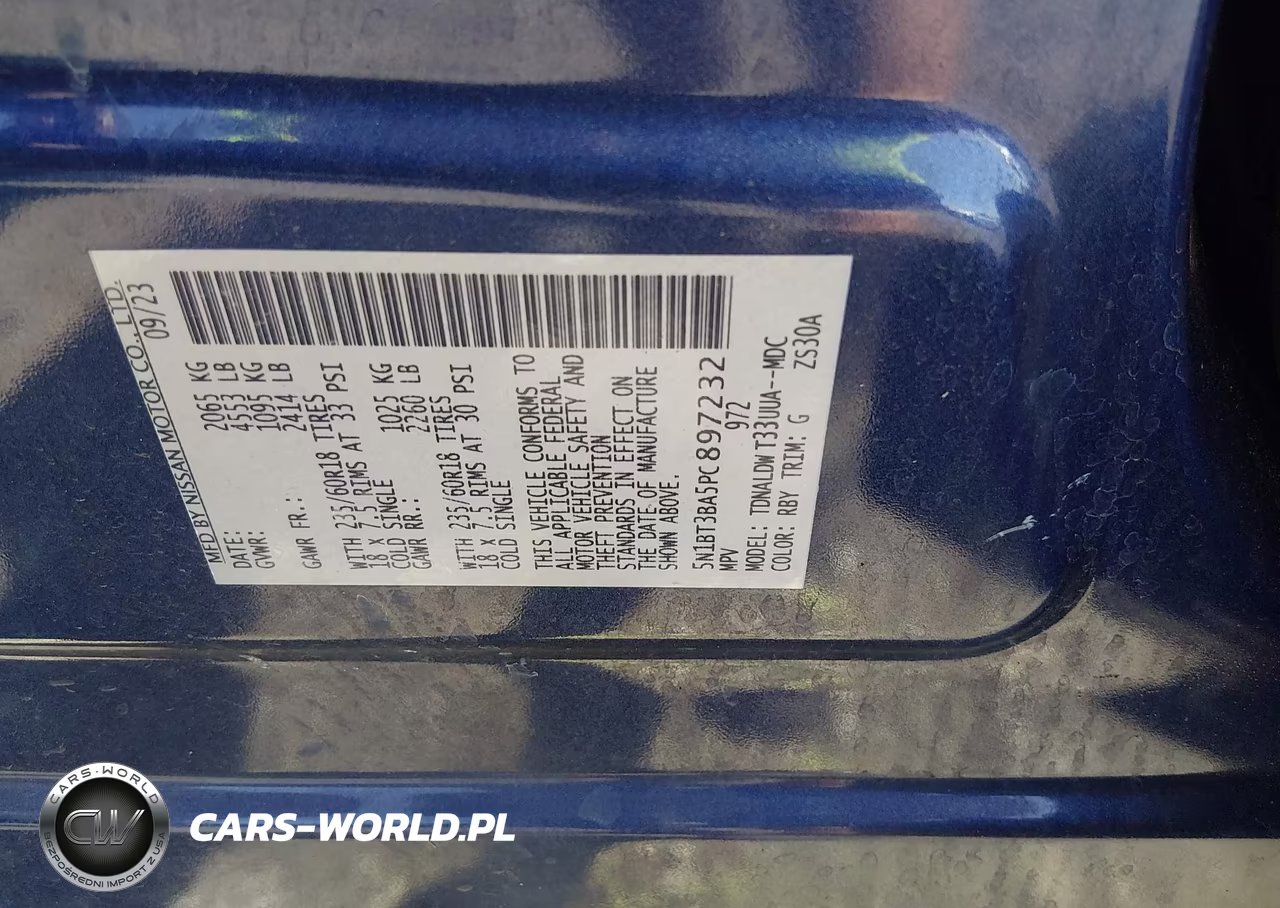 2023 Nissan Rogue Sv Fwd VIN:5N1BT3BA5PC897232 - 9