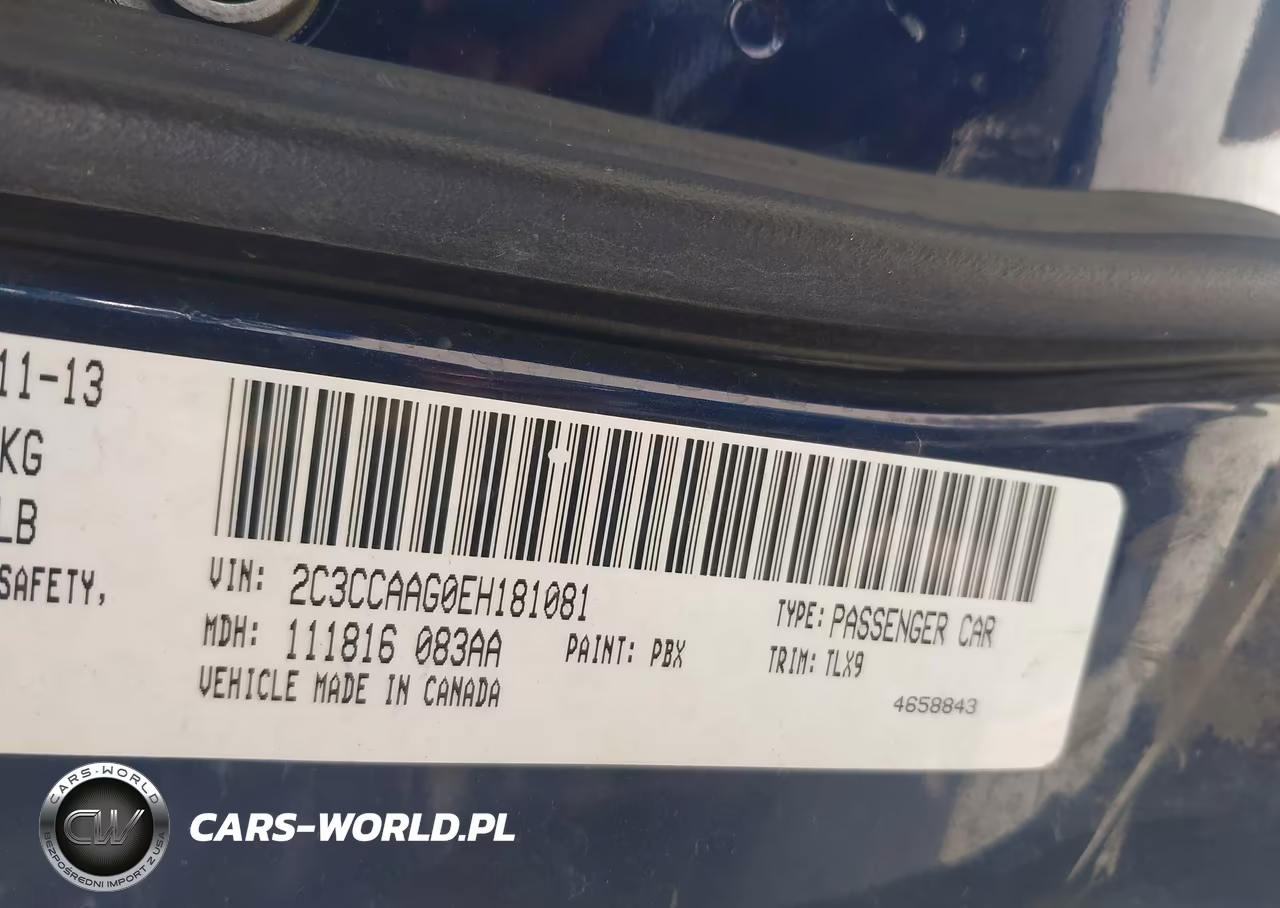 2014 Chrysler 300 VIN:2C3CCAAG0EH181081 - 9