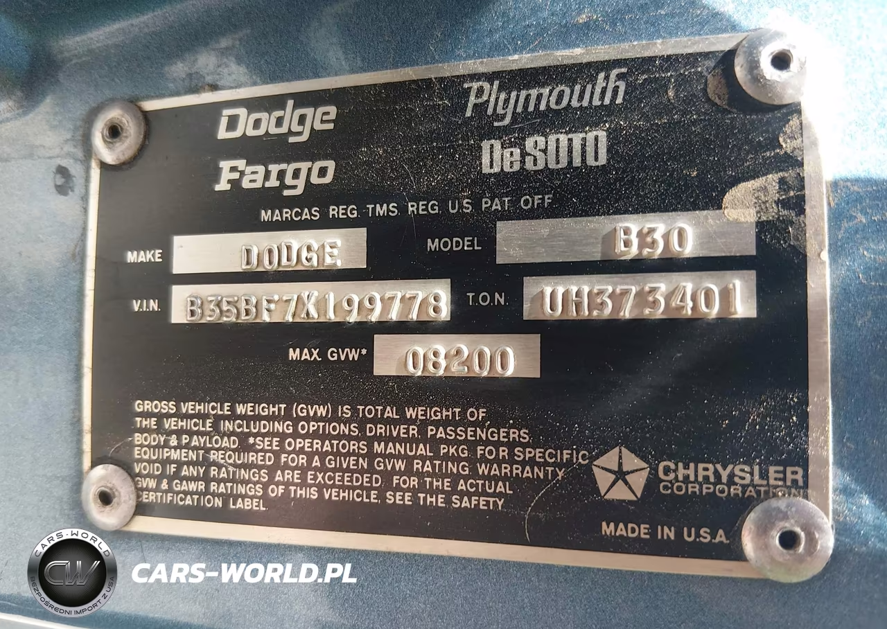 1977 Dodge Tradesman 300 VIN:B35BF7X199778 - 9