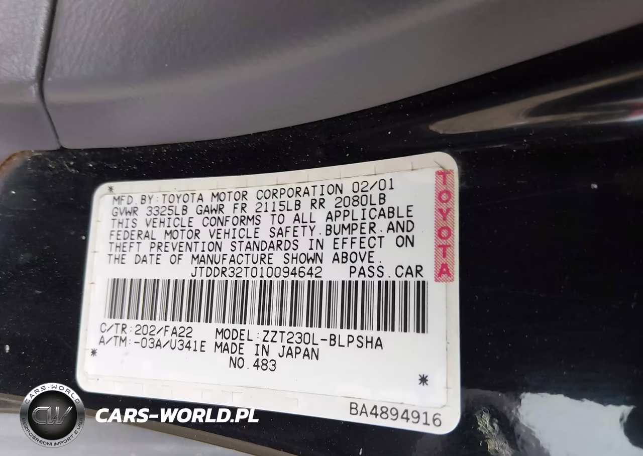2001 Toyota Celica Gt VIN:JTDDR32T010094642 - 9