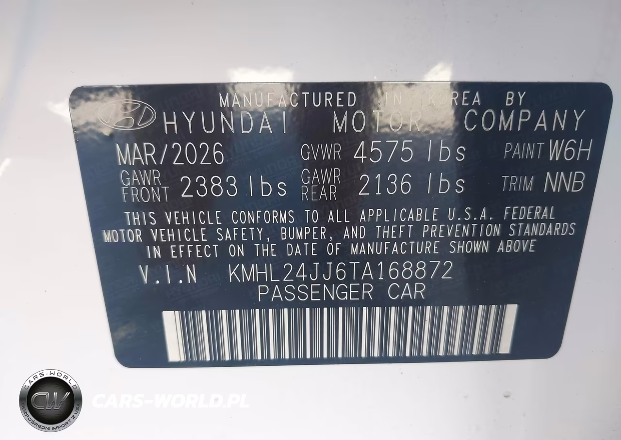 2026 Hyundai Sonata Hybrid Blue VIN:KMHL24JJ6TA168872 - 9