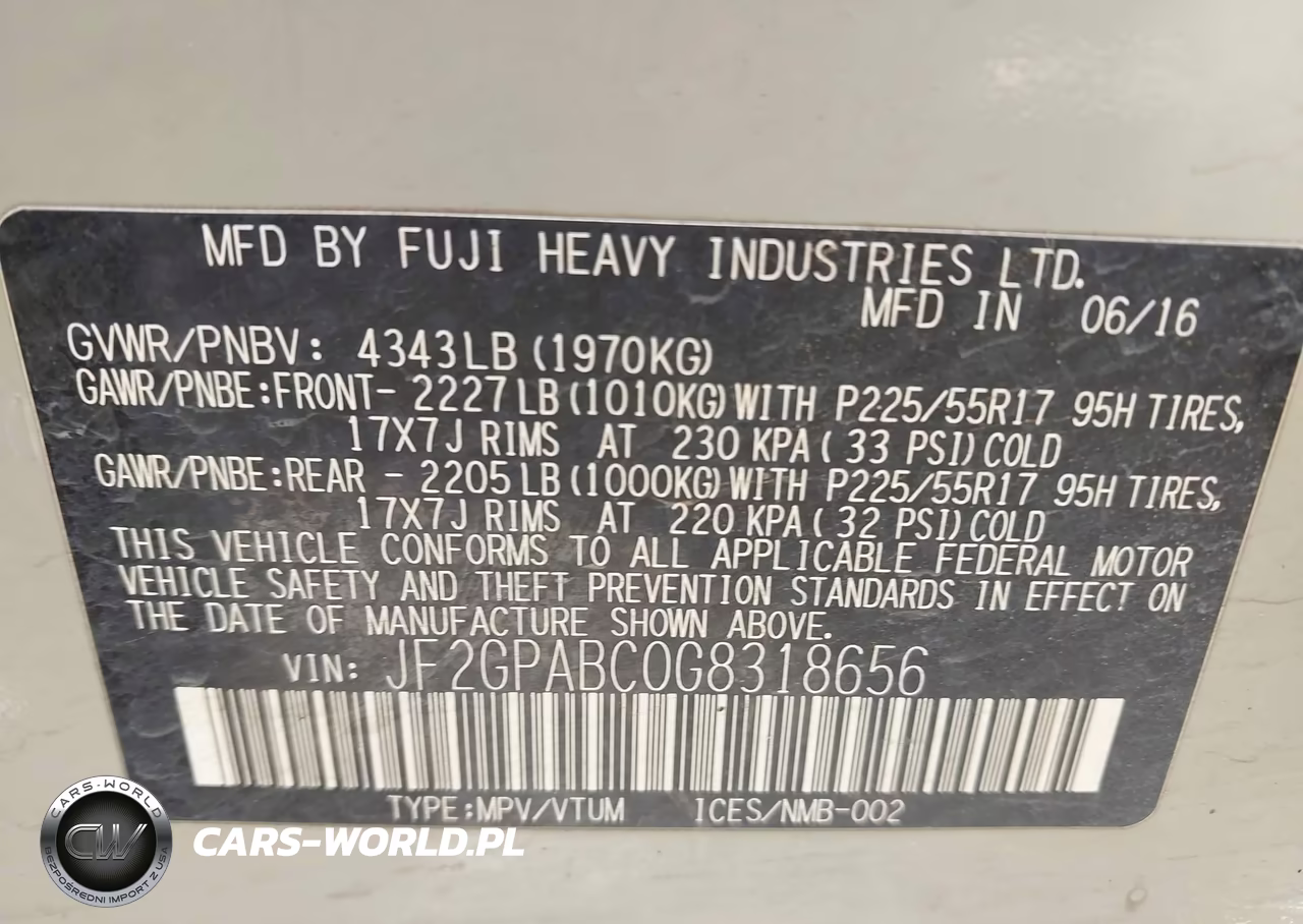 2016 Subaru Crosstrek 2.0I Premium VIN:JF2GPABC0G8318656 - 9