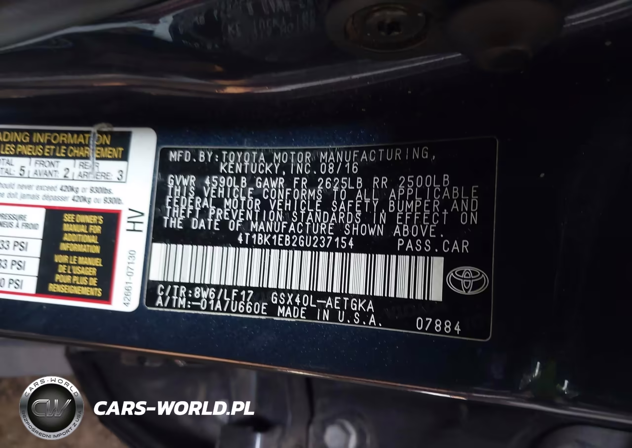 2016 Toyota Avalon Xle Premium VIN:4T1BK1EB2GU237154 - 9