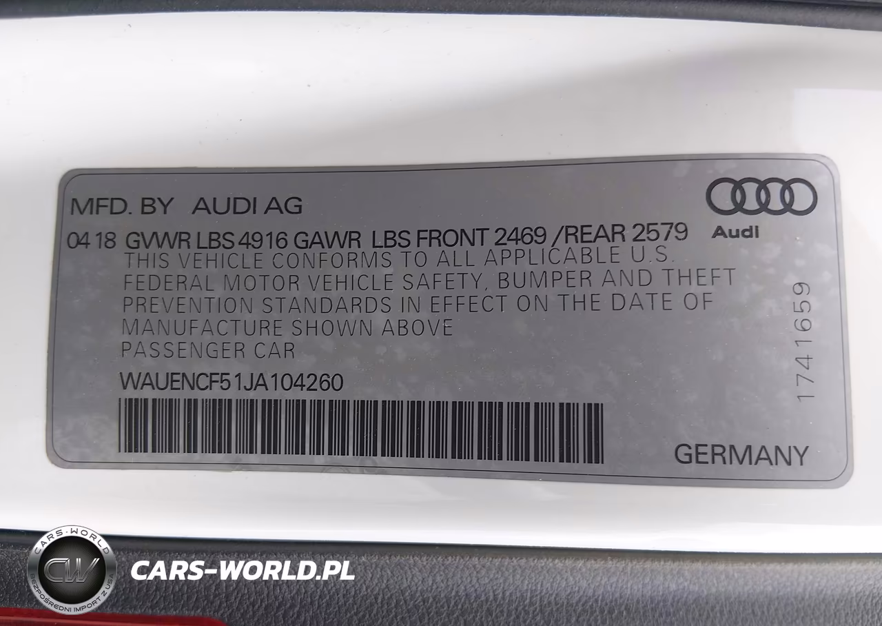 2018 Audi A5 2.0T Premium VIN:WAUENCF51JA104260 - 9