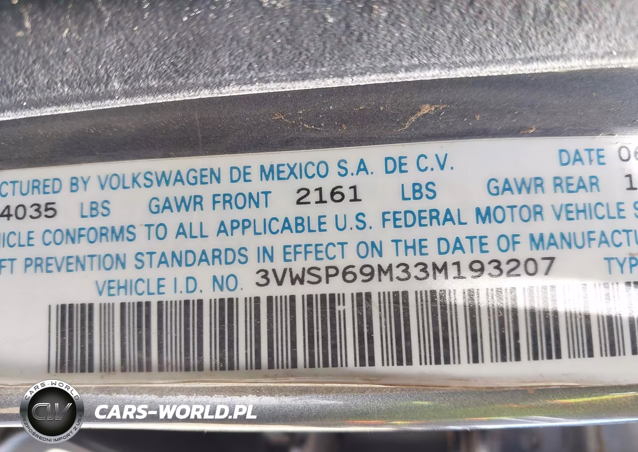 2003 Volkswagen Jetta Gls Tdi VIN:3VWSP69M33M193207 - 9