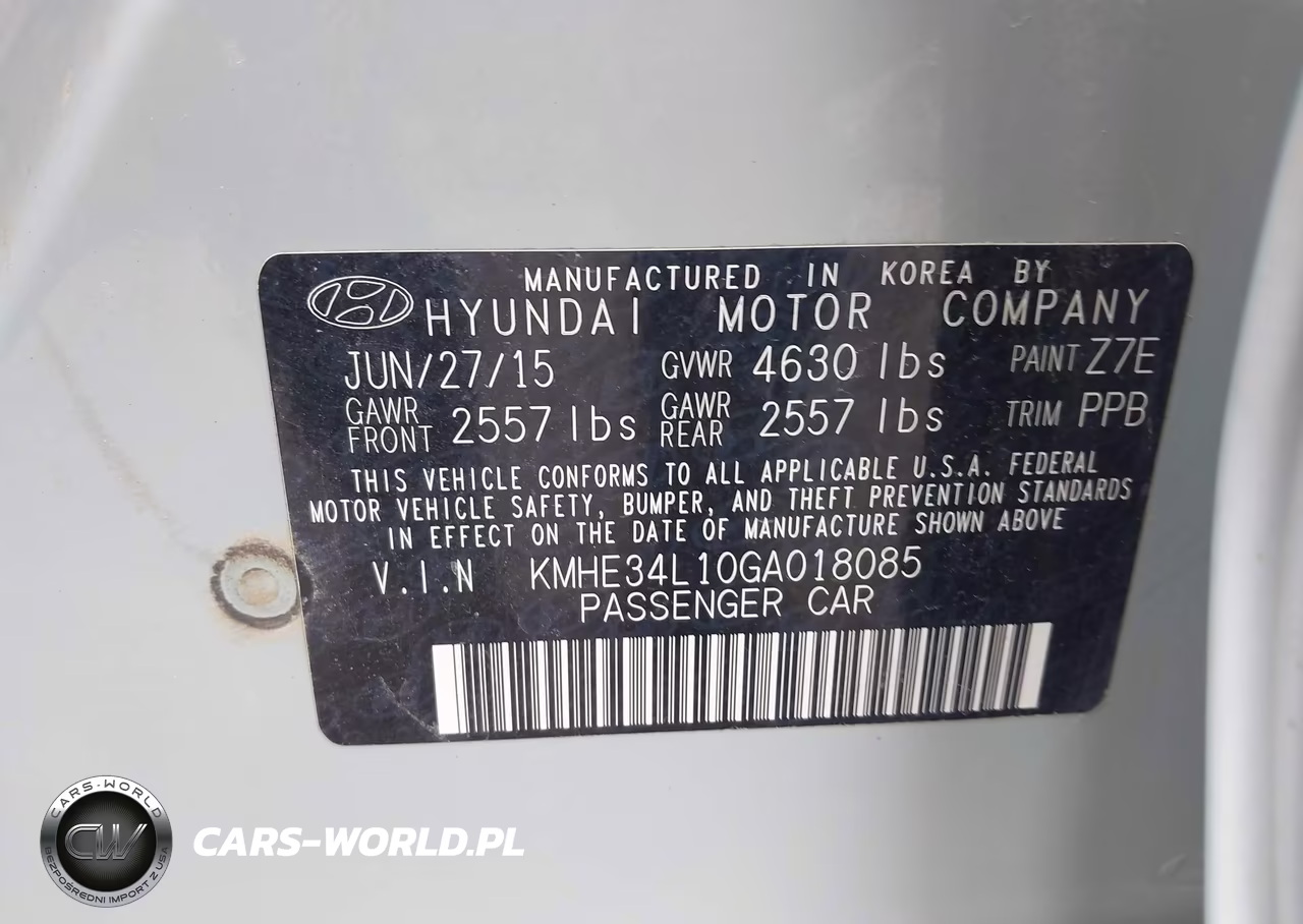 2016 Hyundai Sonata Hybrid Limited VIN:KMHE34L10GA018085 - 9
