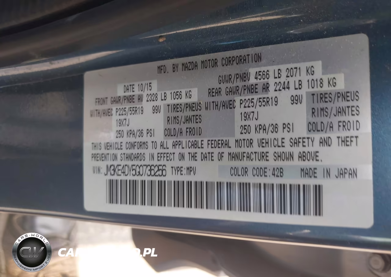 2016 Mazda Cx-5 Grand Touring VIN:JM3KE4DY5G0736256 - 9
