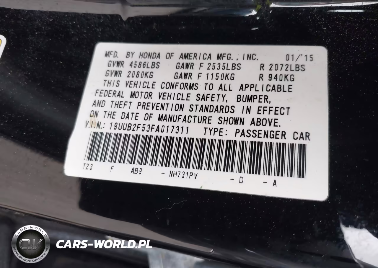 2015 Acura Tlx V6 Tech VIN:19UUB2F53FA017311 - 9