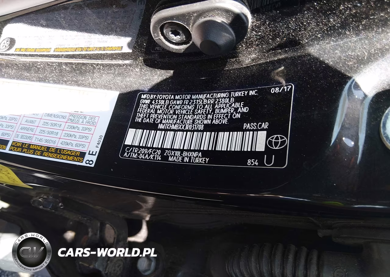 2018 Toyota C-Hr Xle Premium VIN:NMTKHMBXXJR031708 - 9