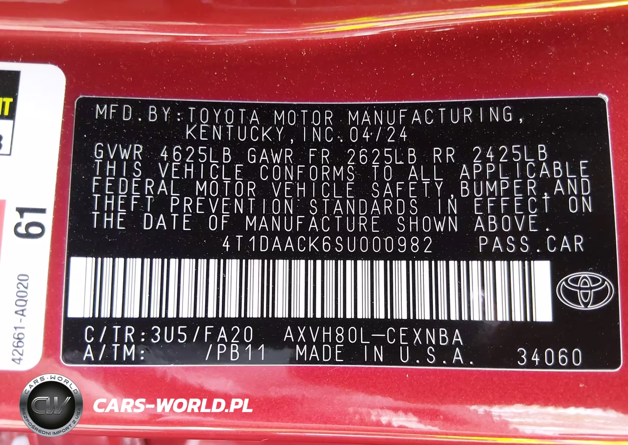 2025 Toyota Camry Le VIN:4T1DAACK6SU000982 - 9
