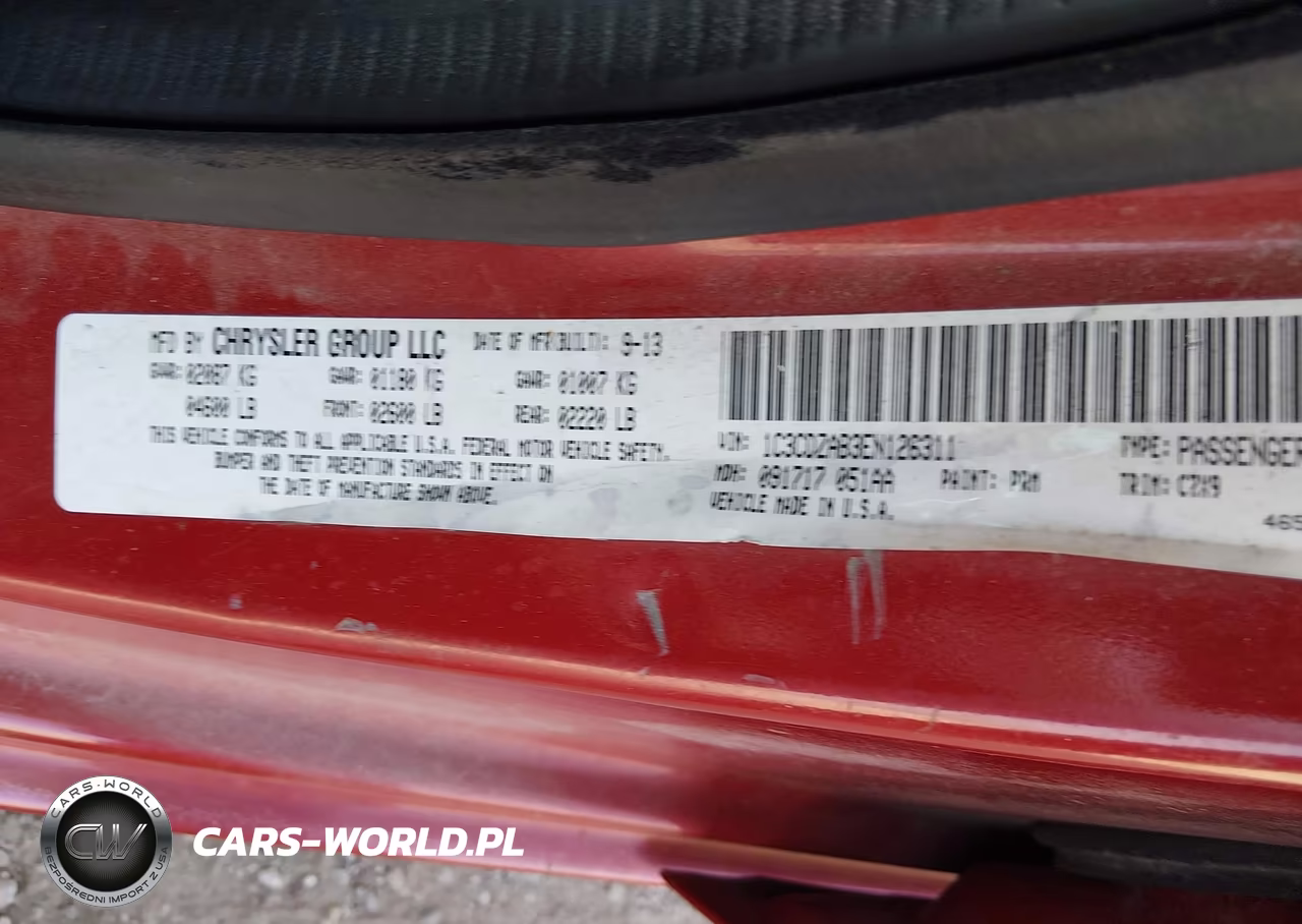 2014 Dodge Avenger Se VIN:1C3CDZAB3EN126311 - 9