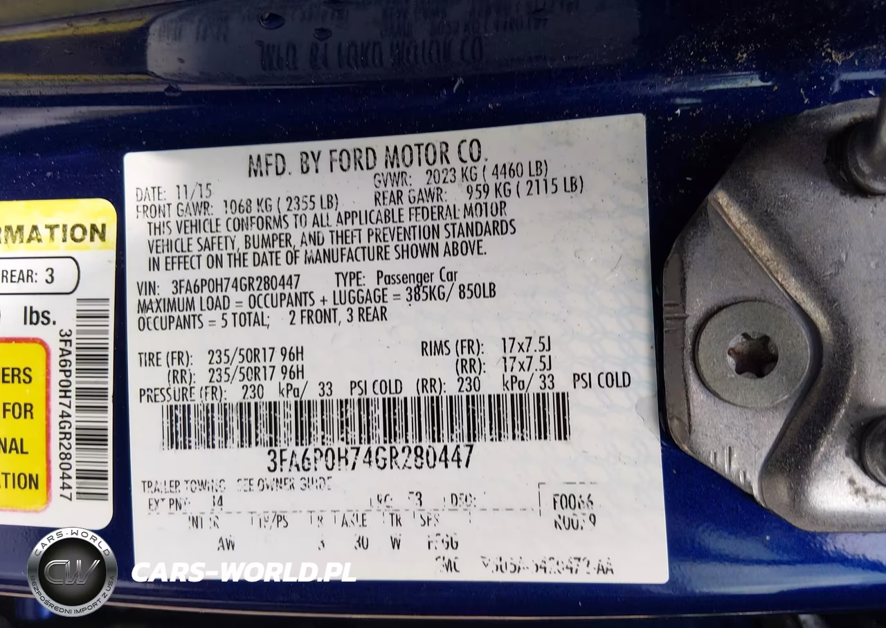2016 Ford Fusion Se VIN:3FA6P0H74GR280447 - 9