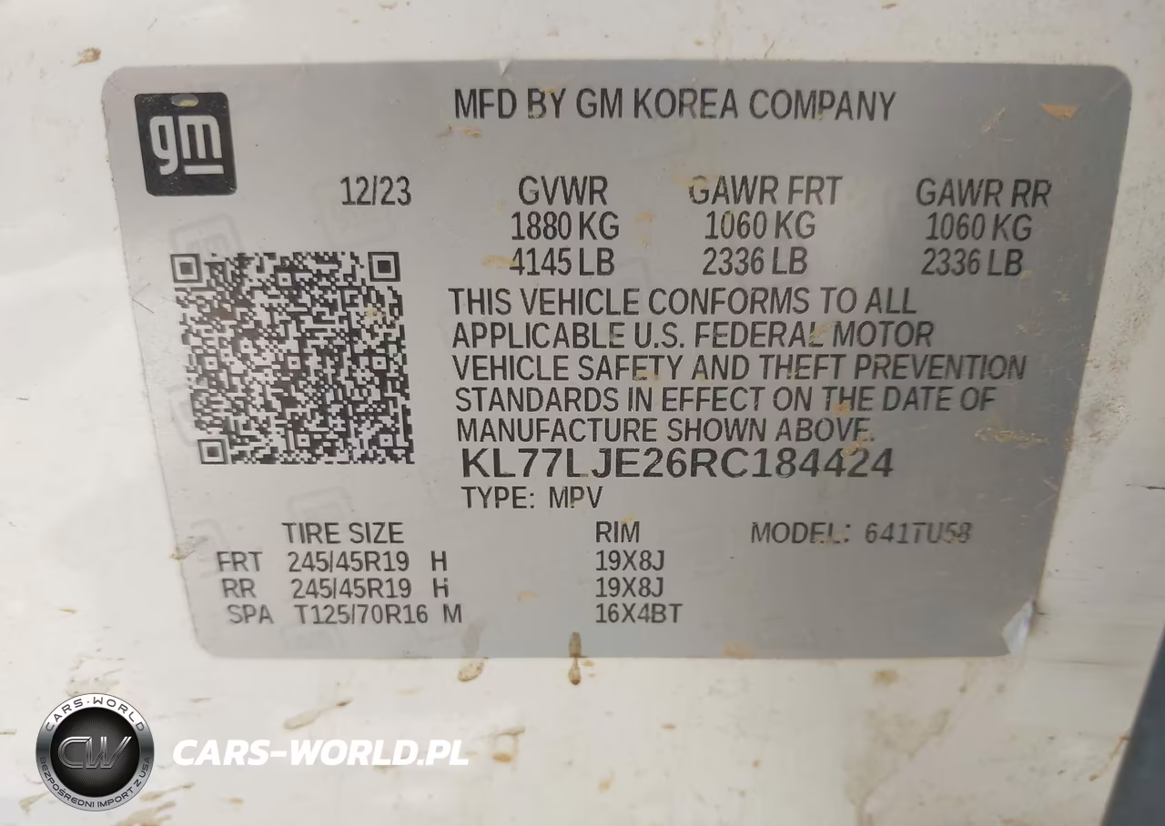 2024 Chevrolet Trax Fwd 2Rs VIN:KL77LJE26RC184424 - 9