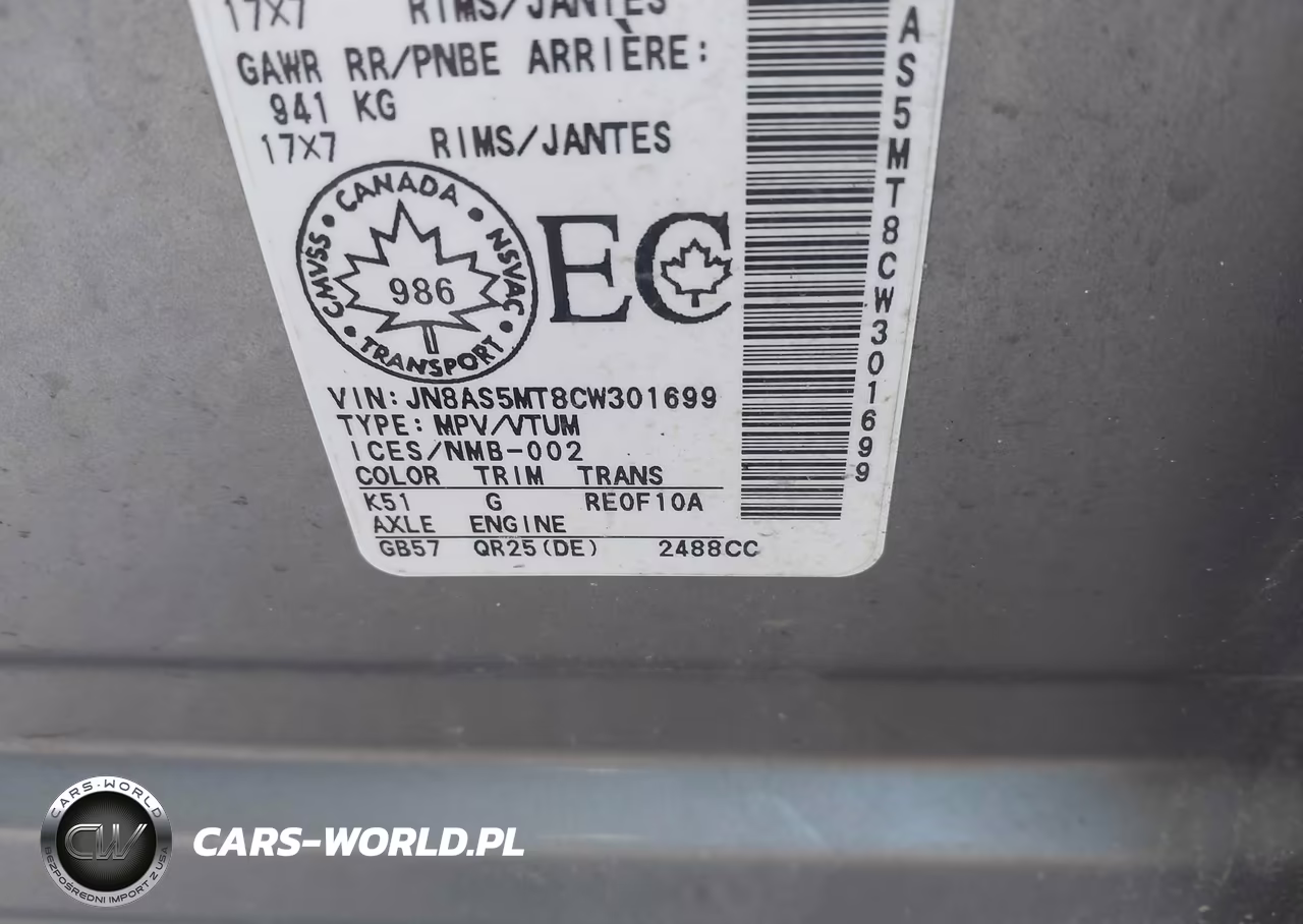 2012 Nissan Rogue Sv VIN:JN8AS5MT8CW301699 - 9