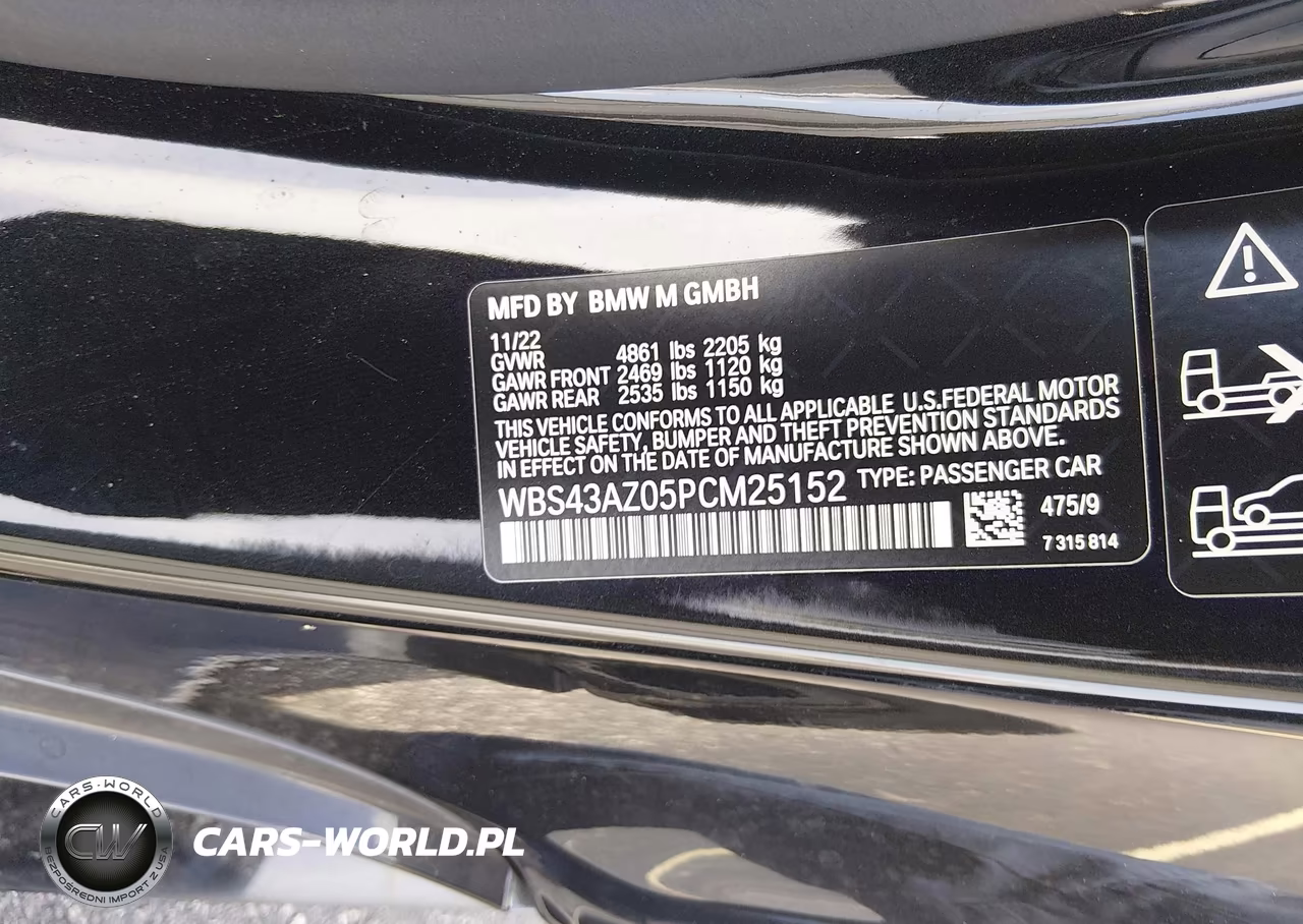 2023 BMW M4 Competition xDrive VIN:WBS43AZ05PCM25152 - 9