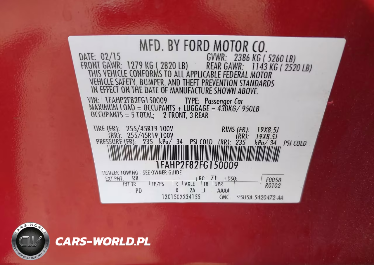 2015 Ford Taurus Limited VIN:1FAHP2F82FG150009 - 9