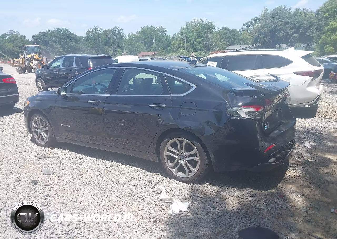 2019 Ford Fusion Hybrid Titanium VIN:3FA6P0RU7KR224354 - 3