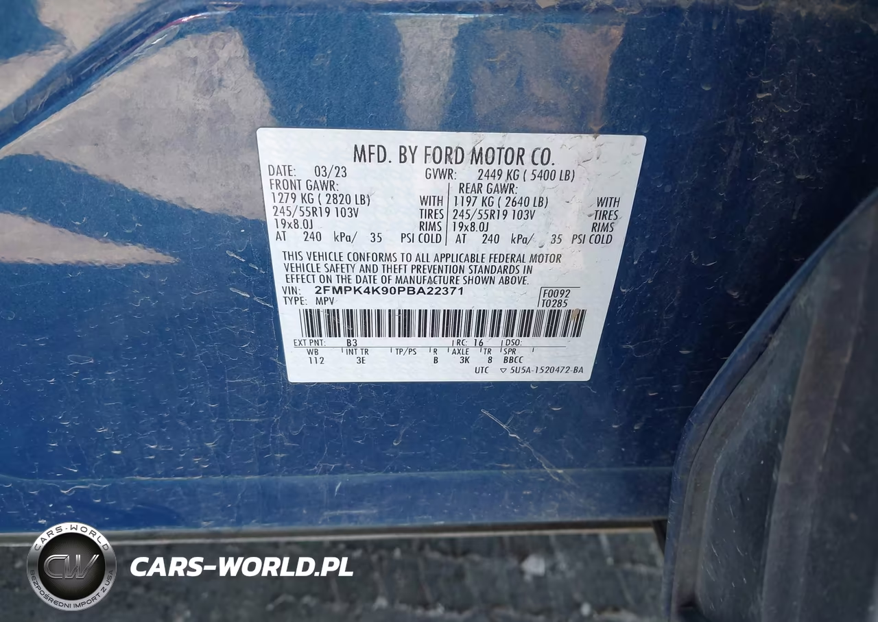 2023 Ford Edge Titanium VIN:2FMPK4K90PBA22371 - 9