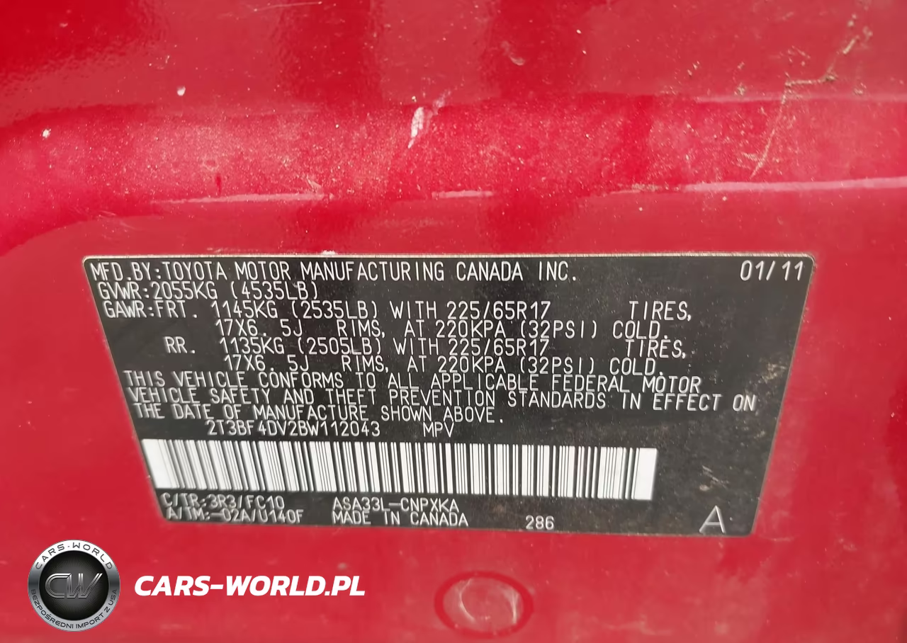 2011 Toyota Rav4 VIN:2T3BF4DV2BW112043 - 9