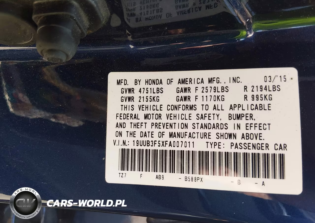 2015 Acura Tlx V6 Tech VIN:19UUB3F5XFA007011 - 9