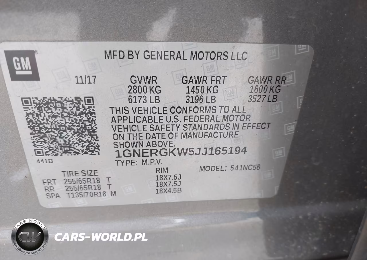 2018 Chevrolet Traverse Lt Cloth VIN:1GNERGKW5JJ165194 - 9