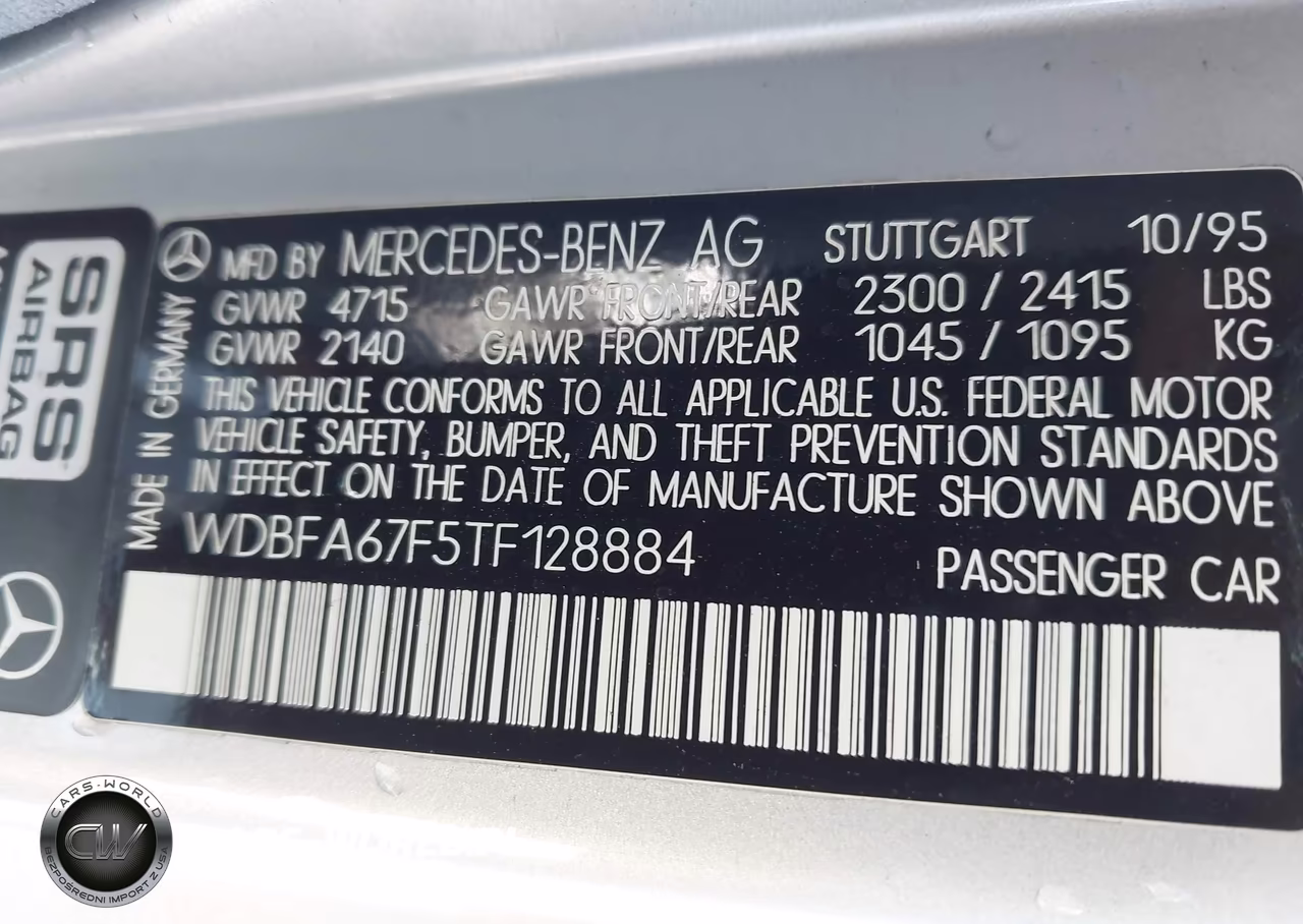 1996 Mercedes-Benz Sl 500 VIN:WDBFA67F5TF128884 - 9