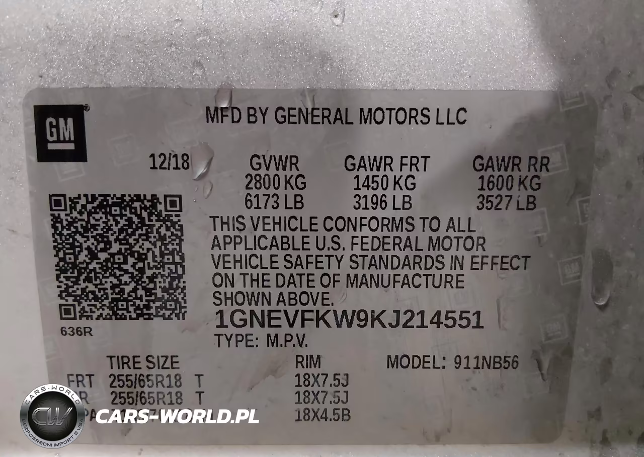 2019 Chevrolet Traverse Ls VIN:1GNEVFKW9KJ214551 - 9