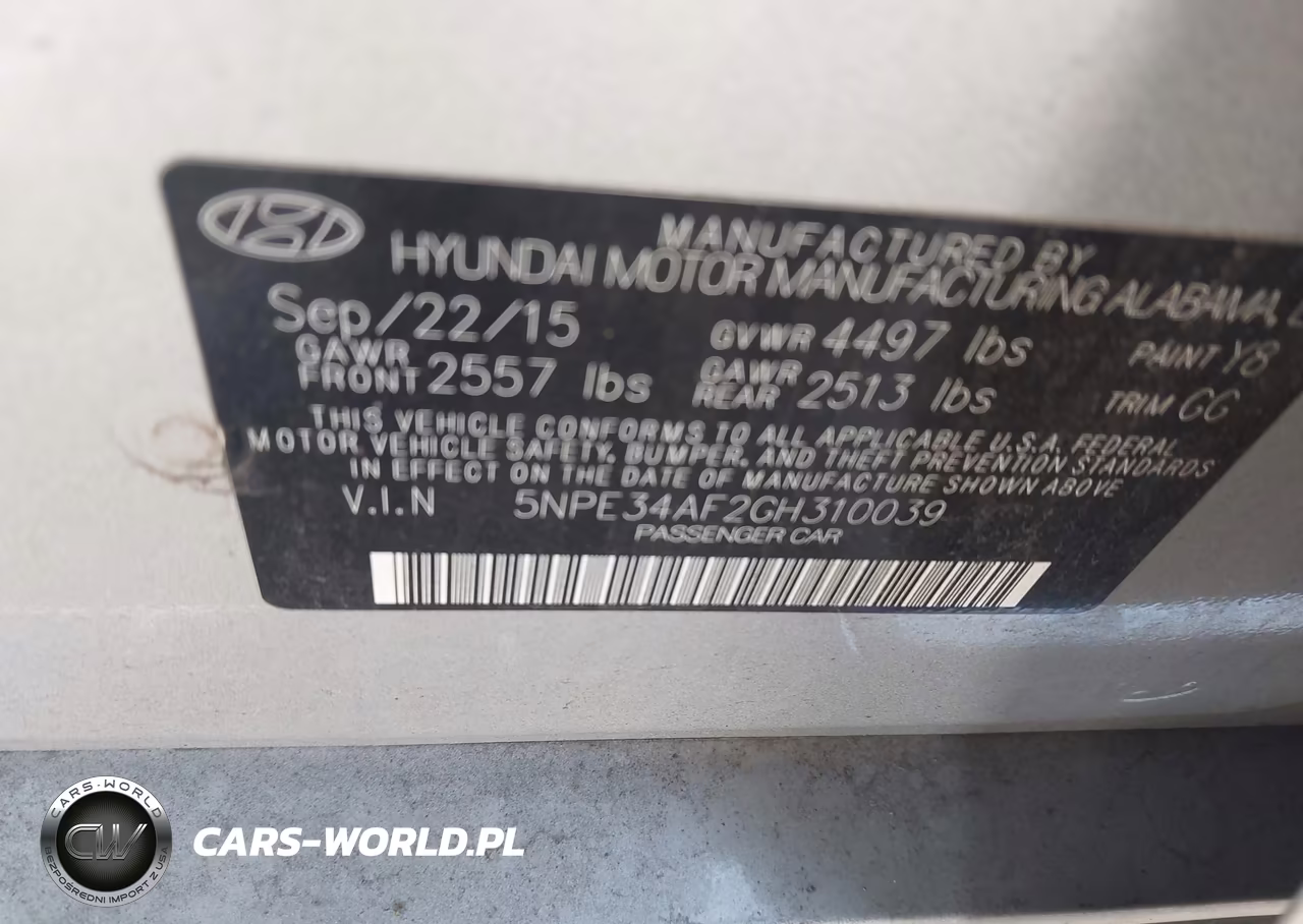 2016 Hyundai Sonata Limited VIN:5NPE34AF2GH310039 - 9