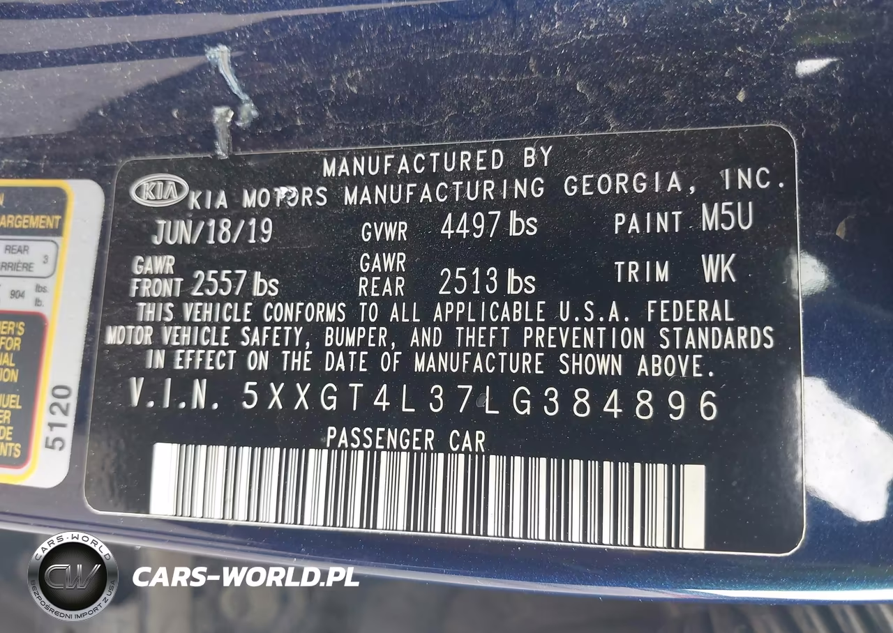 2020 Kia Optima Lx VIN:5XXGT4L37LG384896 - 9