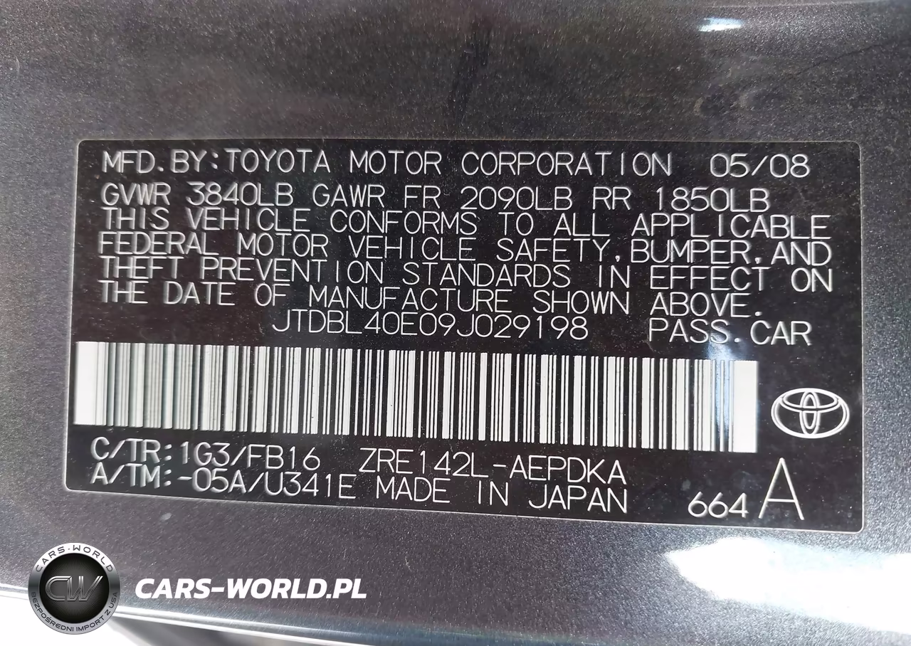 2009 Toyota Corolla Le VIN:JTDBL40E09J029198 - 9