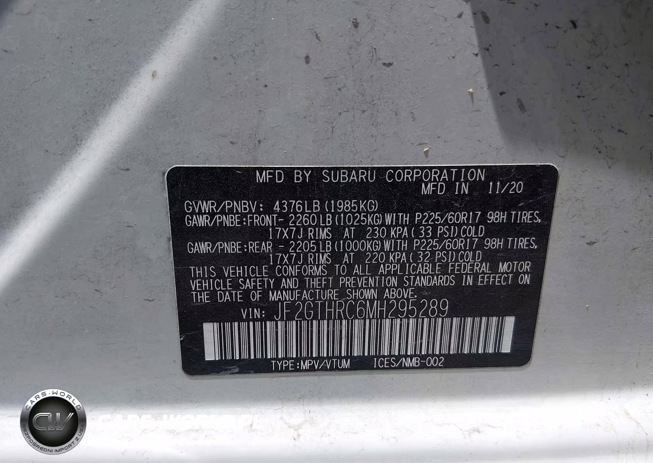 2021 Subaru Crosstrek Sport VIN:JF2GTHRC6MH295289 - 9