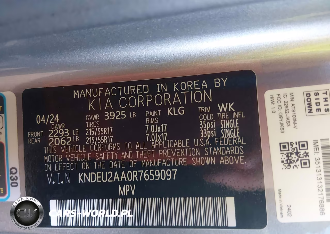 2024 Kia Seltos S VIN:KNDEU2AA0R7659097 - 9