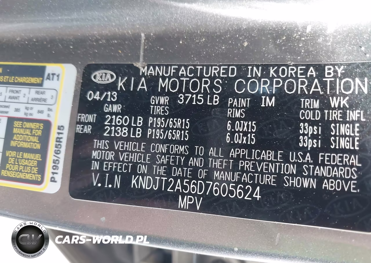 2013 Kia Soul VIN:KNDJT2A56D7605624 - 9