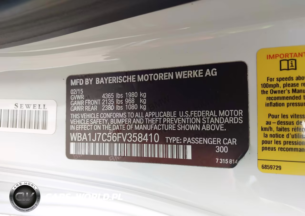 2015 BMW M235 VIN:WBA1J7C56FV358410 - 9