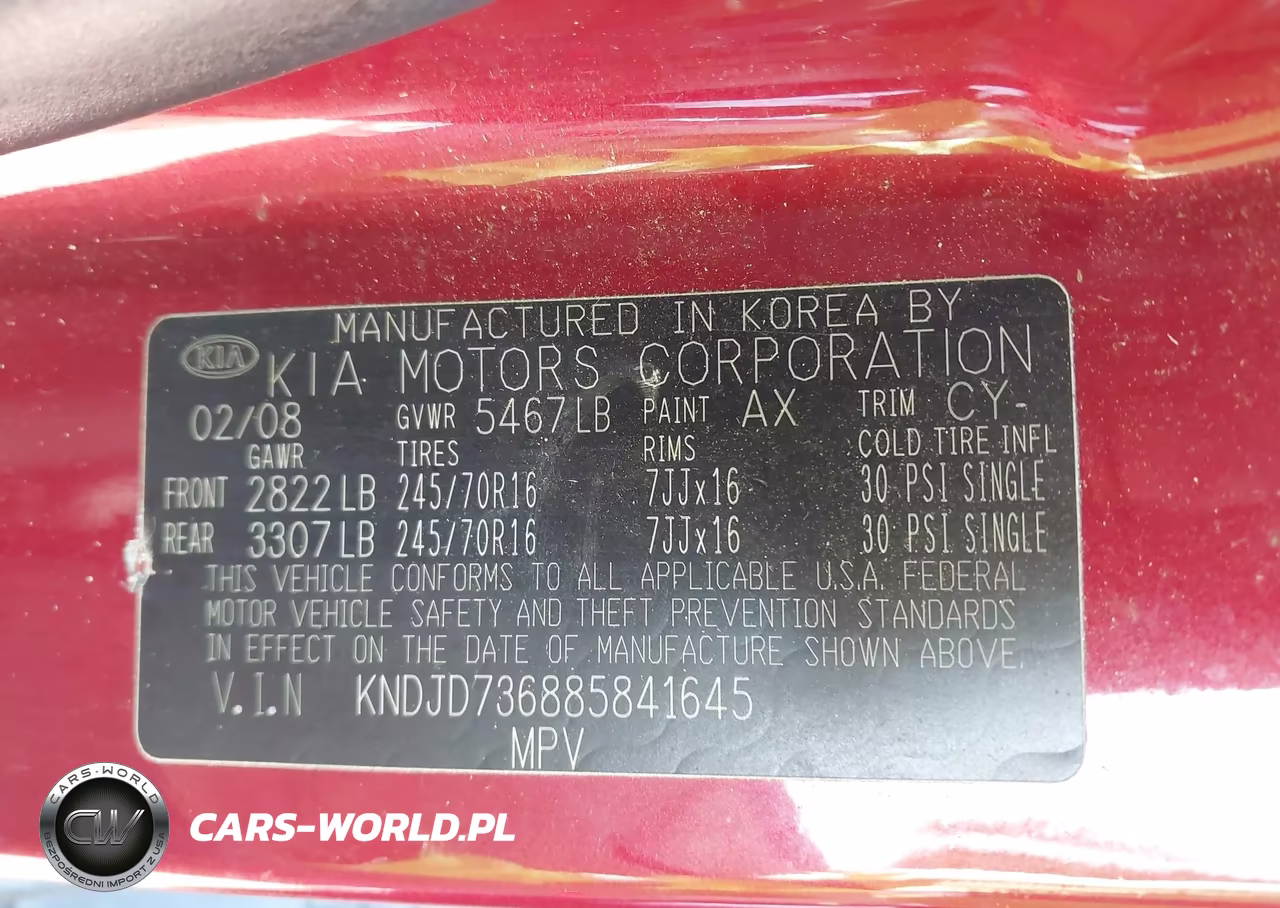 2008 Kia Sorento Ex VIN:KNDJD736885841645 - 9